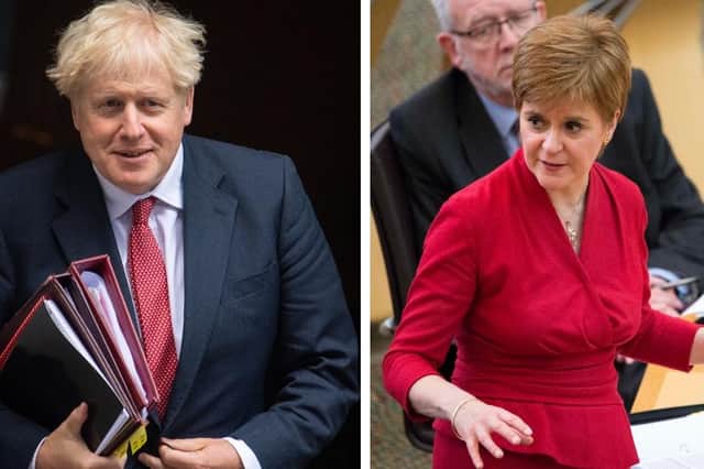 The poll favoured Nicola Sturgeon's handling of the pandemic over Boris Johnson