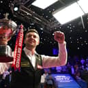 Mark Selby parades the trophy after winning the Betfred World Snooker Championships, defeating Shaun Murphy in the final. Picture: Zac Goodwin/PA Wire