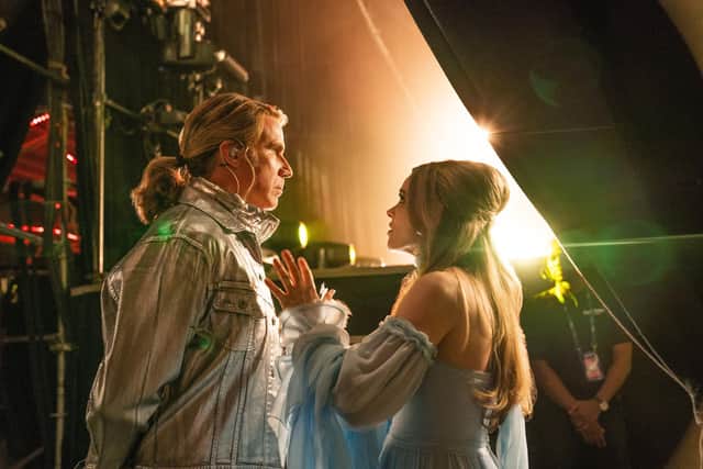 The Story of Fire Saga - Will Ferrell as Lars Erickssong, and Rachel McAdams as Sigrit Ericksdottir, star in the Eurovision-themed film. Picture: John Wilson/NETFLIX