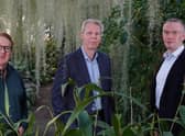 David McElroy, CEO; Gary Loake, founder and chief science officer; Andrew Durkie, partner at Eos. Picture: Stewart Attwood