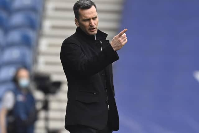 Aberdeen manager Stephen Glass during the Scottish Premiership match between Rangers and Aberdeen at Ibrox Stadium, on May 15, 2021, in Glasgow, Scotland. (Photo by Rob Casey / SNS Group)