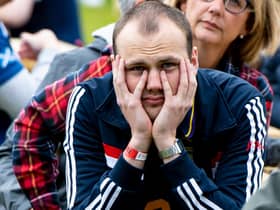 The face of every Scotland fan watching the 90 minutes at Hampden. Picture: SNS
