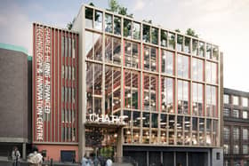 An artist's Impression of the new Charles Huang Advanced Technology & Innovation Centre (CHATIC), which is scheduled for completion in 2026.