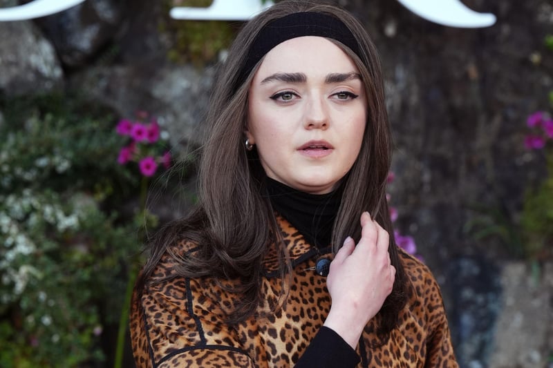 Actress Maisie Williams attends the Dior Cruise 2025 show at Drummond Castle
