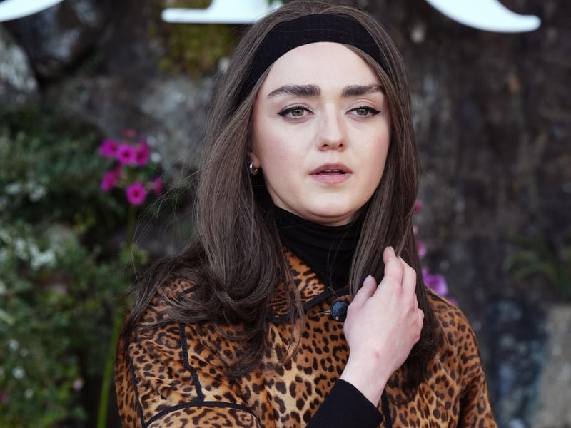 Actress Maisie Williams attends the Dior Cruise 2025 show at Drummond Castle