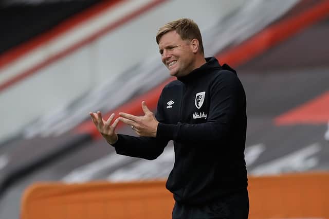 There are a number of moving parts that account for the hold-up in Eddie Howe's Celtic appointment (Photo by MATT DUNHAM/AFP via Getty Images)