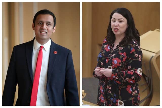 Anas Sarwar and Monica Lennon are the two candidates for the leadership of Scottish Labour