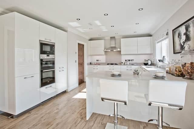 The light and airy kitchen and dining space in the Yew