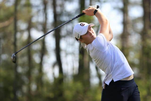 Hannah Darling in action during the second round of the Augusta National Women's Amateur at Champions Retreat Golf Club. Picture: Augusta National Women's Amateur