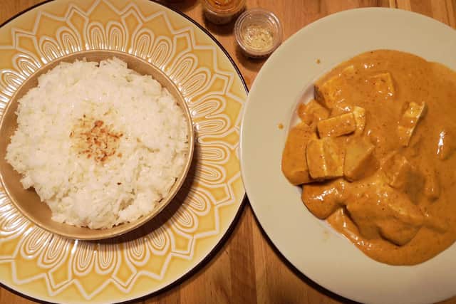 Rak Thai Melrose for around scotland in 80 takeaways Gaeng Massaman