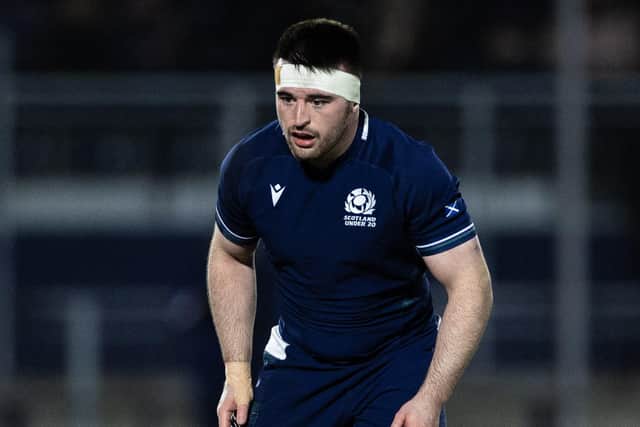 Jerry Blyth-Lafferty has been promoted to the Scotland Under-20 starting XV to face England on Friday. (Photo by Ewan Bootman / SNS Group)
