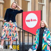 From left: Egg founder Kylie Reid with Leah Hutcheon of partner organisation Appointedd. Picture: Julie Howden.