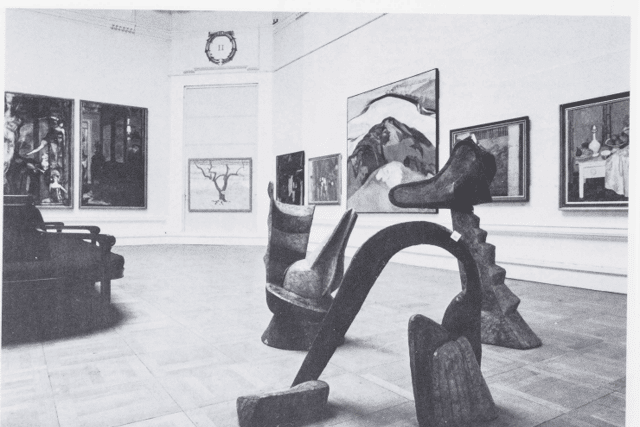 Installation view of the 161st Annual Exhibition in 1987