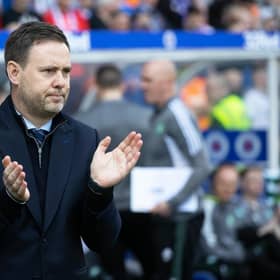 Michael Beale was delighted with his team's performance at Ibrox against Celtic.