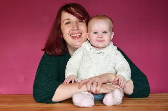 Kirsty Armstrong and baby Edith, now six months. Picture: John Devlin.