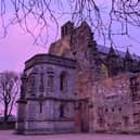 An incredible purple sky was seen over Rosslyn Chapel Director, Ian Gardner