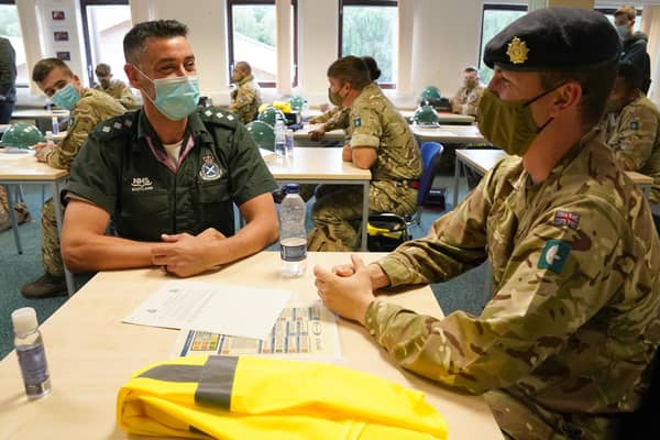 NHS Lothian is “actively considering” a request for help from the military as it struggles to cope with high demand and staffing shortages.