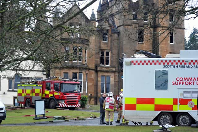 Cameron House Hotel on the banks of Loch Lomond, where a fire ripped through the building in December, 2017.