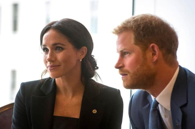 Prince Harry, Duke of Sussex and Meghan, Duchess of Sussex attend the WellChild awards at Royal Lancaster Hotel in London. Picture: Victoria Jones - WPA Pool/Getty Images