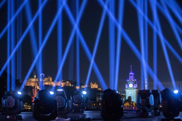 Venues across the city including Edinburgh Castle, Festival Theatre and Usher Hall are taking part in the event that marks what would have been the opening weekend of the 2020 festival season.