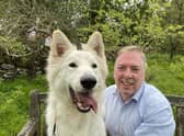 George Greer was inspired to come up with something news after a litter-strewn lochside walk with Swiss Shepherd, Noah