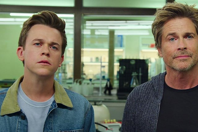 Rob Lowe and his son John Owen star in this new releases which sees a son attempt to save his eccentric biotech father, and his commpany, from disaster.