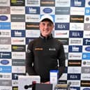 Sam Locke celebrates his win in the Dundonald Links Classic in Ayrshire. Picture: Tartan Pro Tour