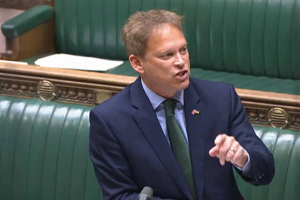 Business Secretary Grant Shapps making a statement to MPs in the House of Commons, London, where he formally introduced the Strikes (Minimum Service Levels) Bill.