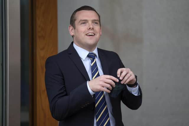 Scottish Conservative's party leader Douglas Ross arrives for registration at the Scottish Parliament in Holyrood. Picture: Jane Barlow/PA Wire