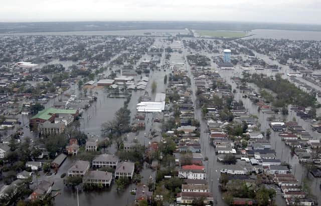 Hurricane Katrina caused immense damage to the southern US coast with New Orleans particularly badly affected (Picture: Kyle Niemi/US Coast Guard via Getty Images)