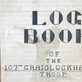 Pictures of extracts from the logbook