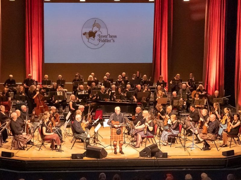 Held in the city's Empire Theatre, the Inverness Fiddlers' Rally will see players from all over Scotland and beyond create an orchestra of over 100 musicians, including acclaimed accordionist Matthew Maclennan and Nairn-based A Cappela singing group 'The Broads'.