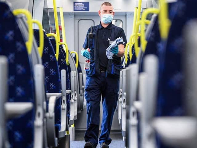 ScotRail staff will be wearing face masks to protect themselves and passengers. Pic: Getty
