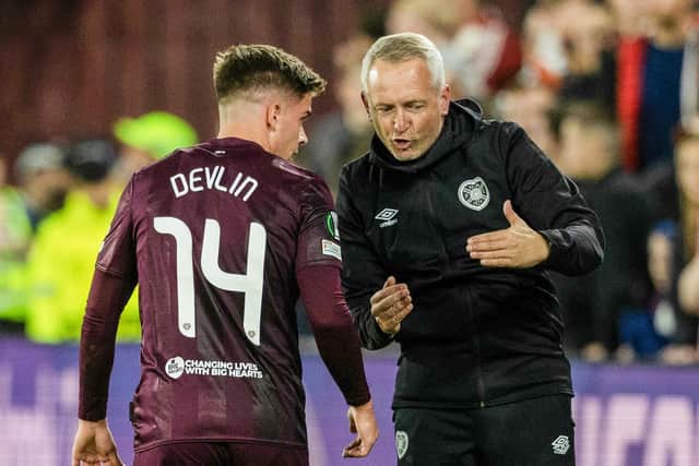 Hearts head coach Neil Critchley has been irked by the leak of Cammy Devlin's release clause. (Photo by Craig Foy / SNS Group)