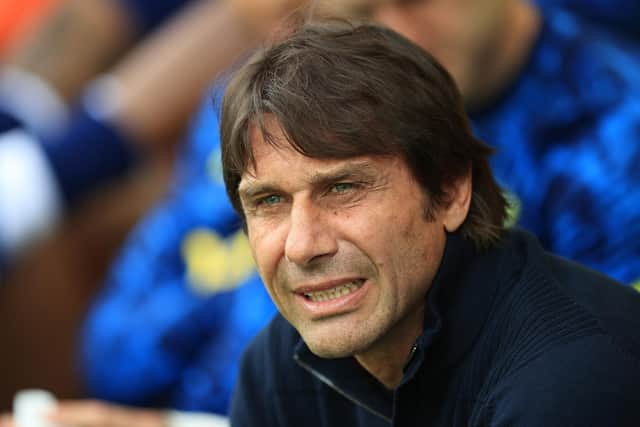 Antonio Conte, the Tottenham Hotspur manager, is expecting a difficult pre-season match against Rangers at Ibrox. (Photo by David Rogers/Getty Images)