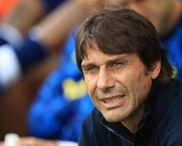 Antonio Conte, the Tottenham Hotspur manager, is expecting a difficult pre-season match against Rangers at Ibrox. (Photo by David Rogers/Getty Images)