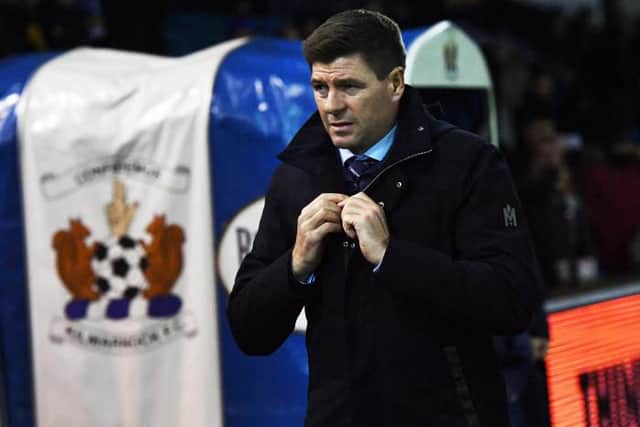 Kilmarnock's Rugby Park has not been a happy hunting ground for Rangers manager Steven Gerrard. (Photo by Craig Williamson / SNS Group)