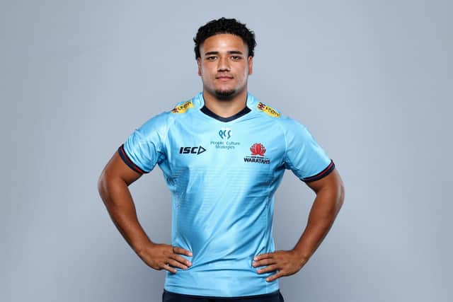 Mosese Tuipulotu has been in fine form for the NSW Waratahs. (Photo by Brendon Thorne/Getty Images for Rugby Australia)