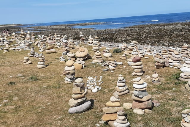There's something special about visiting Holy Island during the off season. Grab a coffee and take a walk to Lindisfarne Castle and if it's a nice day trek on a little further to the lime kilns and beach and see the stone stacks that have been built.