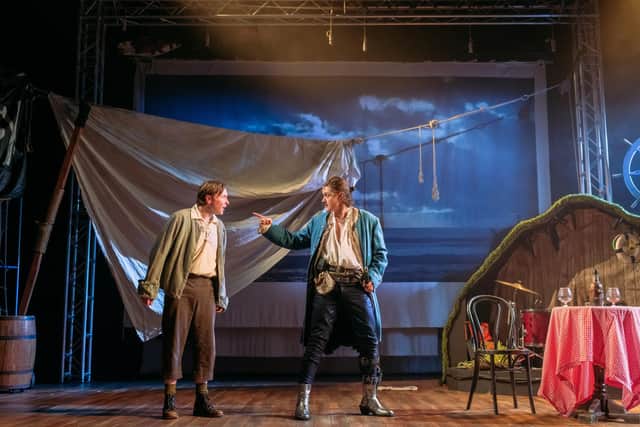 Ryan J Mackay and Malcolm Cumming star in the National Theatre of Scotland's production of Kidnapped (Picture: Mihaela Bodlovic)