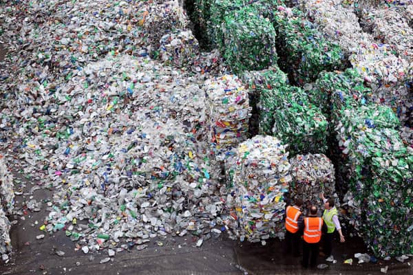 Despite operations like this most plastic waste ends up in landfill or being burned (Picture: Dan Kitwood/Getty Images)