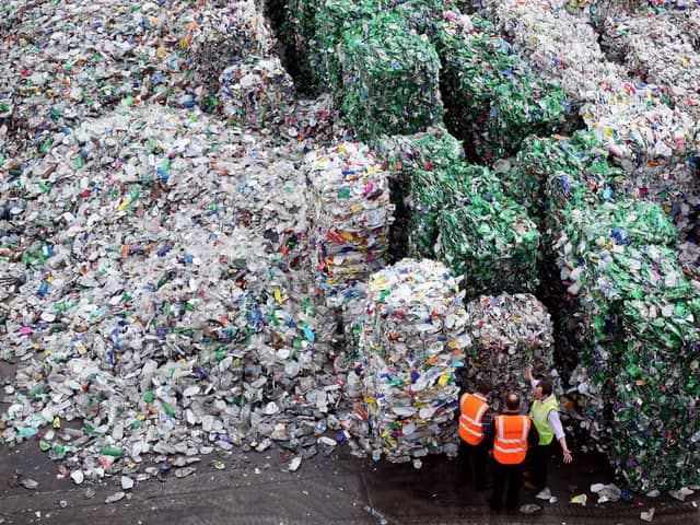 Despite operations like this most plastic waste ends up in landfill or being burned (Picture: Dan Kitwood/Getty Images)