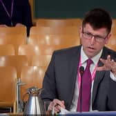 John-Paul Marks. Picture: Scottish Parliament TV