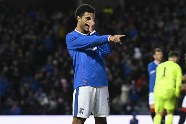 Rangers' Malik Tillman celebrates after netting the final goal in his club's 3-0 win over Motherwell and he is straight about what will point the way towards victory in Monday's derby encounter against Celtic. (Photo by Rob Casey / SNS Group)