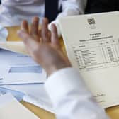 Pupils at Craigmount High receive their exam results. Picture: Jeff J Mitchell/Getty Images