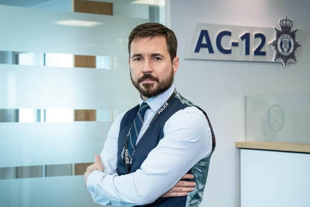 Martin Compston uses an English accent as DS Steve Arnott in 'Line of Duty'.
