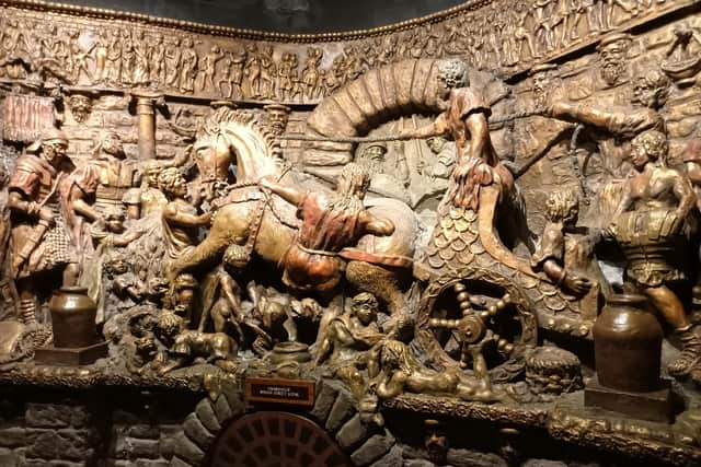An amazing sculpture at Cardiff Castle