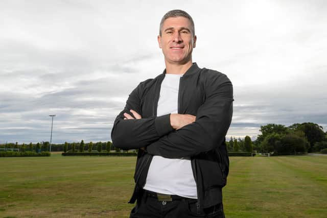 New Hibs manager Nick Montgomery.