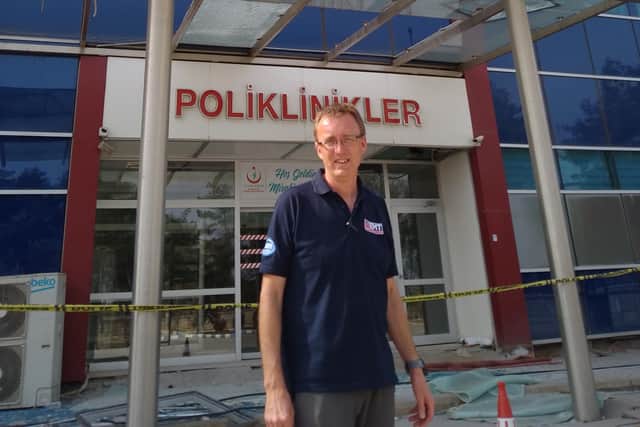 Paul Holmes in Türkoğlu, southern Turkey