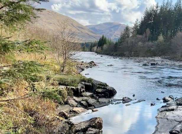 Young salmon were captured and tagged in several locations on the west coast of Scotland, including the River Orchy, before being released to embark on their migration journey. Picture: Mel Shand/Atlantic Salmon Trust